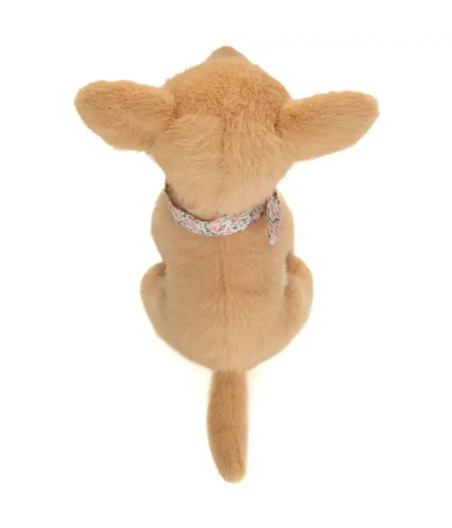 Peluche de chihuahua Teddy Hermann de 25 cm | Con diadema floral