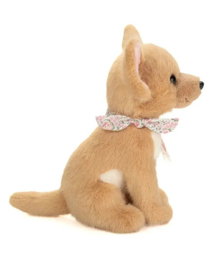 Teddy Hermann Chihuahua Plüschtier 25 cm | Mit Blumenstirnband