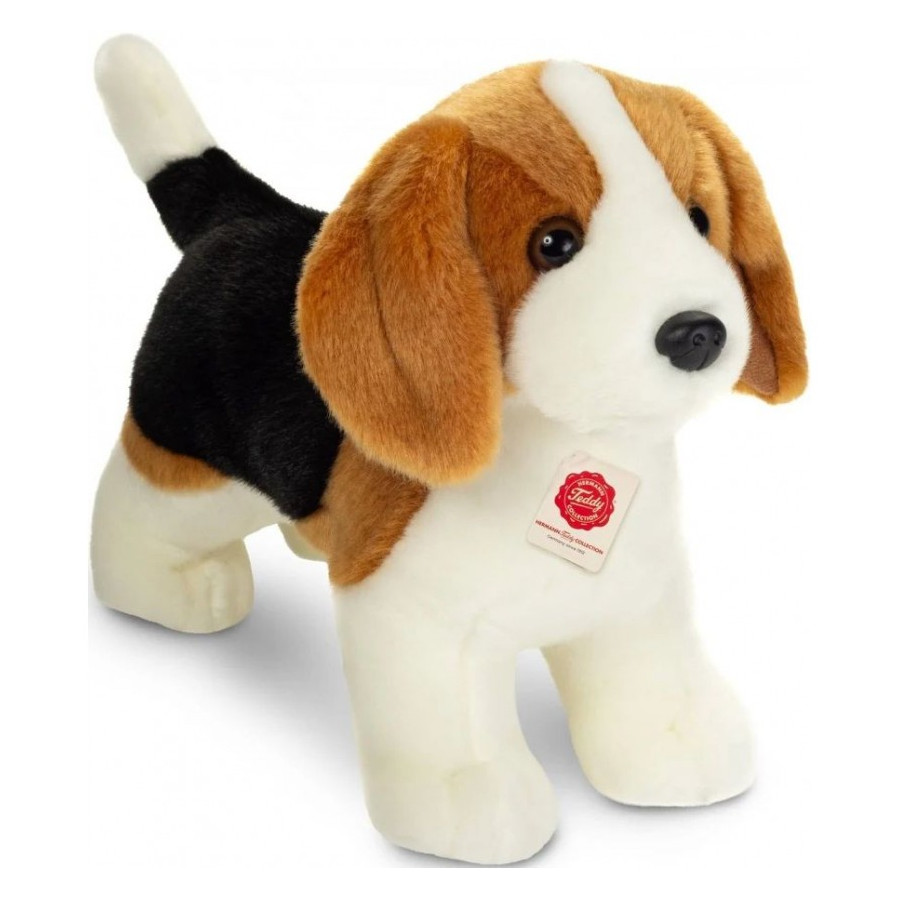 Peluche de perro Beagle Teddy Hermann de 25 cm | Juguete suave y realista