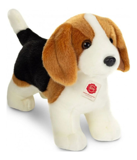 Peluche de perro beagle de pie de Teddy Hermann - 25 cm