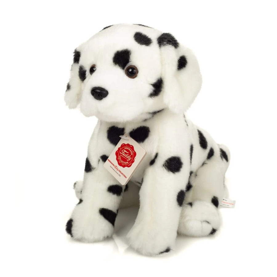 Peluche de perro dálmata Teddy Hermann de 27 cm | Juguete suave y realista