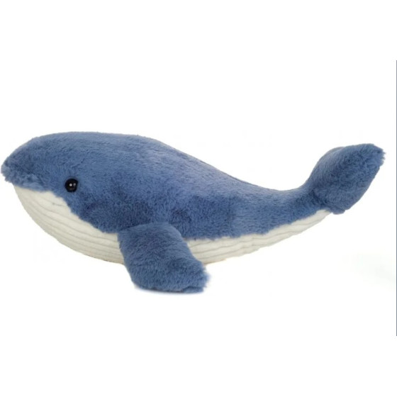 Peluche Teddy Hermann a forma di balena blu, 44 cm