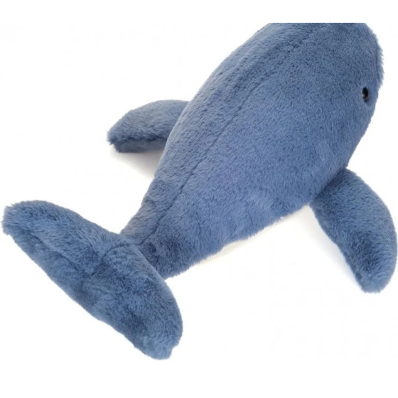 Peluche Teddy Hermann a forma di balena blu, 44 cm