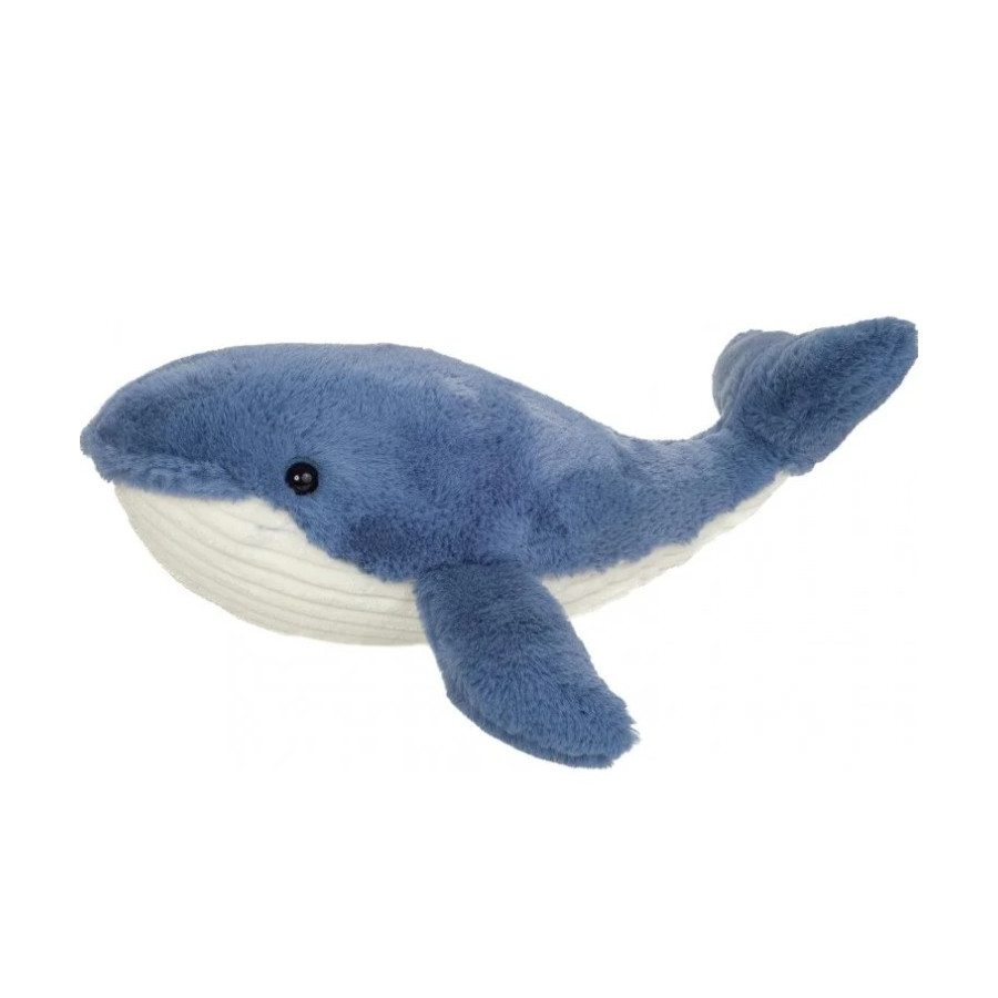 Grande peluche baleine bleue Waltraud 44 cm collection Teddy Hermann Herzekind très douce pour bébés avec garnissage recyclé