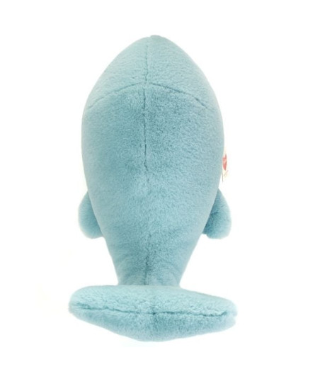 Grande peluche douce baleine Wanda 42 cm collection Hermann Teddy avec garnissage en ouate 100% recyclée
