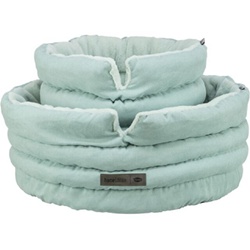 Panier rond douillet Liano Soft Trixie en peluche douce déhoussable avec fond antidérapant pour chat et petit chien