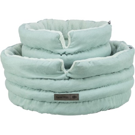 Lit Rond Liano Soft Trixie Sauge en Peluche pour Chat et Chien