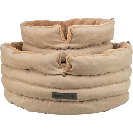 Lit Rond Sable Liano Soft Trixie en Peluche pour Chat et Chien