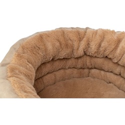 Panier rond douillet Liano Soft Trixie en peluche douce déhoussable avec fond antidérapant pour chat et petit chien