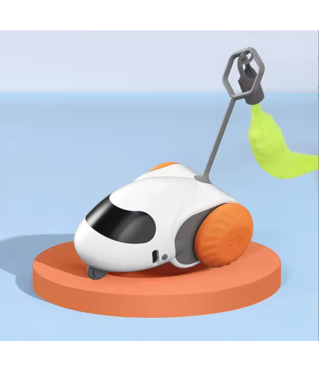 Voiture jouet intelligente automatique et rechargeable robuste avec capteur de mouvement moteur silencieux et queue à l'arrière