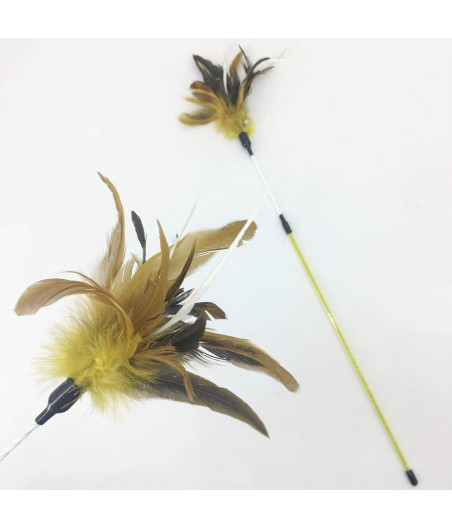 Flora Cat Feather Duster Toy | 65cm Fishing Rod