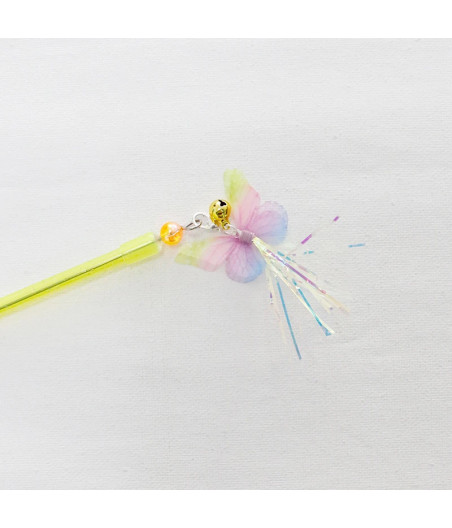 Plumeau Insecte Chat Télescopique 29-60cm | Avec Clochette