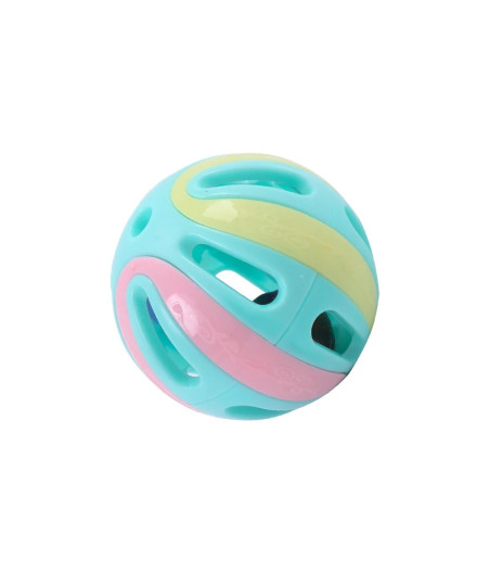 Mehrfarbiger Hohlball mit Glöckchen für Katzen – 4,5 cm