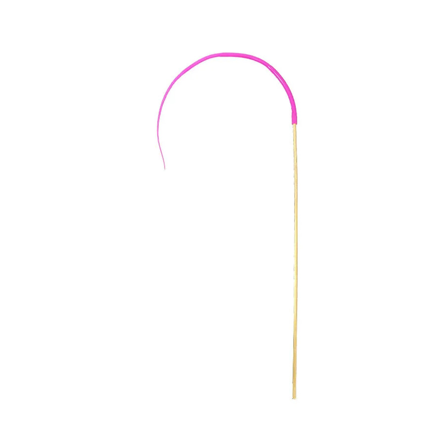 Cat and Mouse Tail Stick Toy | Wood & Silicone 78cm