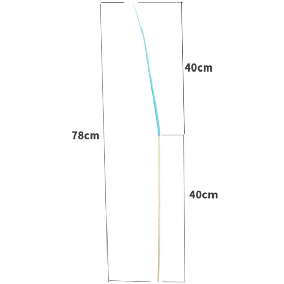 Giocattolo a forma di coda di gatto e topo | Legno e silicone, 78 cm