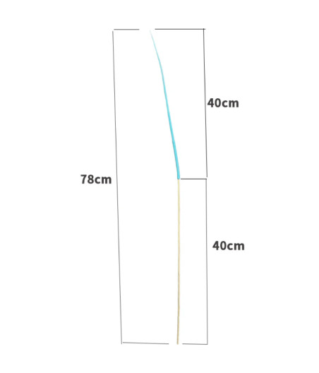 Giocattolo a forma di coda di gatto e topo | Legno e silicone, 78 cm