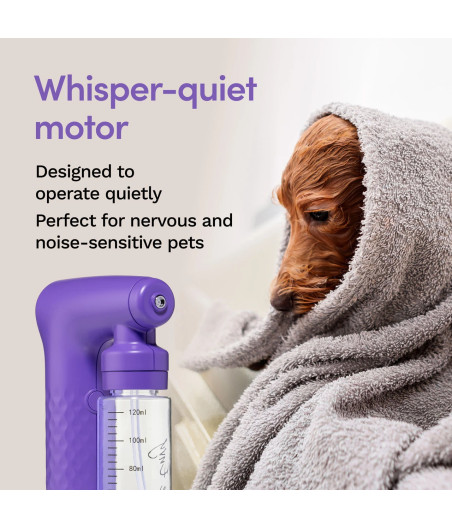 Brumisateur électrique sans fil ProGlide Eye Envy 120 ml ultra-silencieux pour un toilettage sans effort des chiens et chats