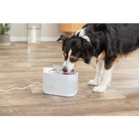Trixie, Aqua Square Hunde-Trinkbrunnen mit Bewegungserkennung und Edelstahlbecken