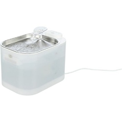 Fontaine à eau intelligente Aqua Square 2,5L avec gamelle en acier inoxydable, détecteur de mouvement et filtration UV