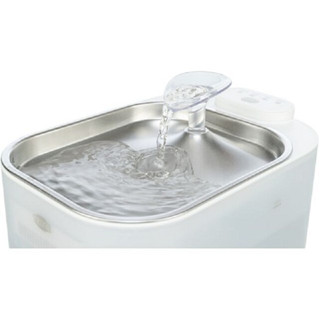 Trixie, Aqua Square Hunde-Trinkbrunnen mit Bewegungserkennung und Edelstahlbecken