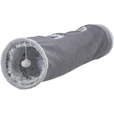 Trixie, Harvey cat play tunnel by Trixie, grey - ø 27 x 116 cm