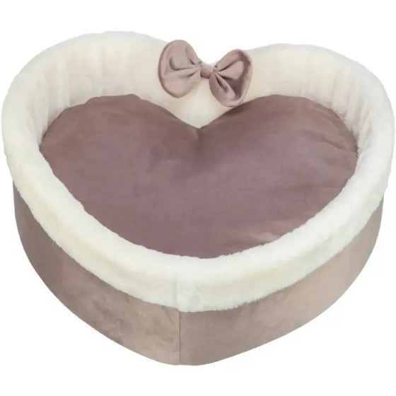Livia Trixie Cesta a forma di cuore | Cuccia per gatti e cani di piccola taglia 45 cm