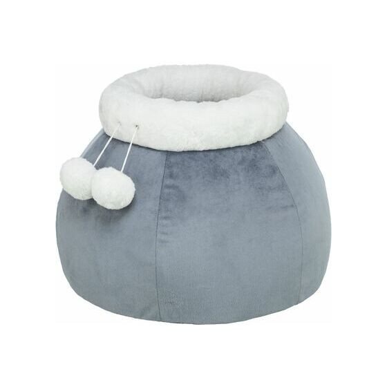 Lit Rond Cachette Livia Gris/Blanc - Trixie (40 cm)