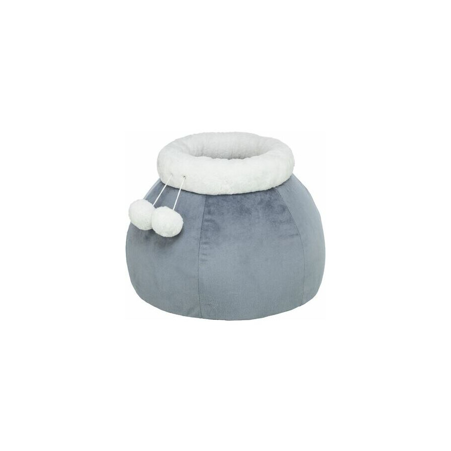 Rundes Klappbett Livia Grau/Weiß | Trixie 40 cm