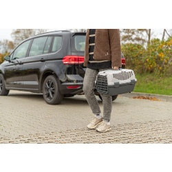 Caisse de transport rigide Capri couleur sauge Trixie pour chat et petit chien jusqu'à 6 kg, avec fentes d'aération