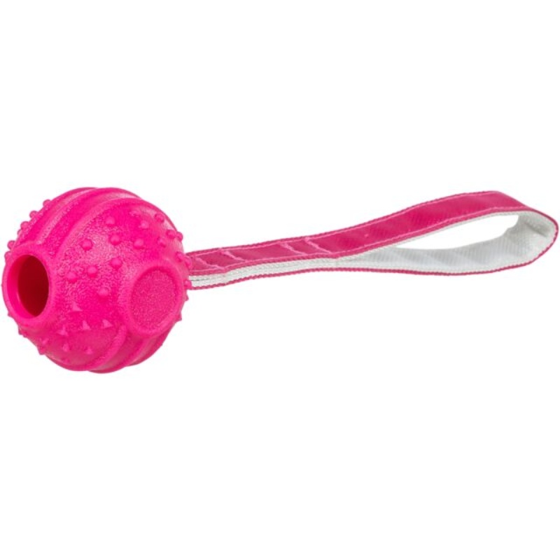 Trixie, Trixie Soft & Strong TPR Hundeball mit Gurt