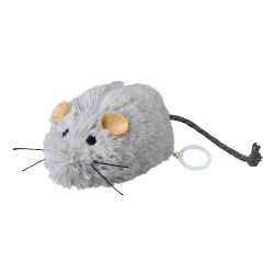 Trixie, Souris frétillante à remonter en peluche Trixie 8 cm