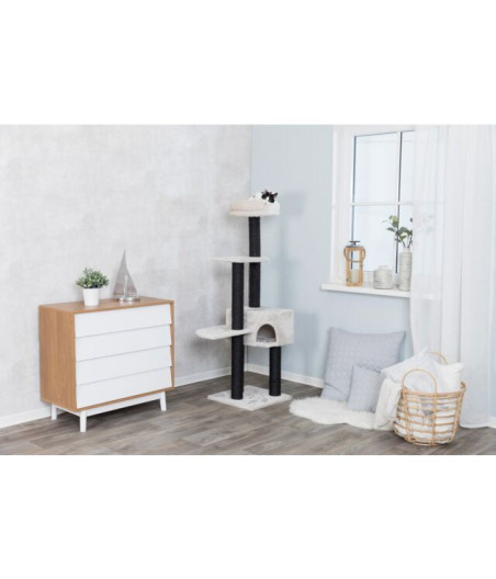 Árbol para gatos Trixie Nita de 147 cm | Gris claro y sisal