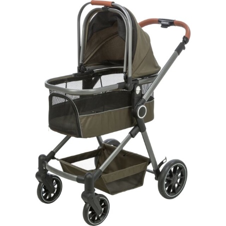 Trixie, Cochecito plegable 2 en 1 Trixie para perros y gatos de hasta 22 kg - Ref. 28963