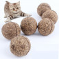 Lot de 2 Balles naturelles en herbe à chat