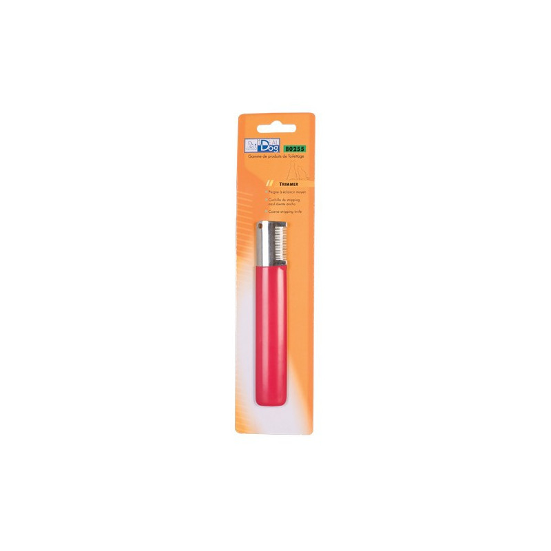 Trimmer IdealDog Droitier fin 19 Dents Rouge