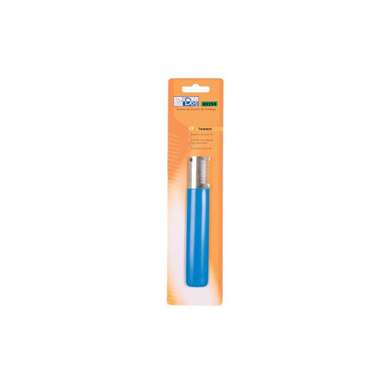 Trimmer IdealDog Droitier Moyen 14 Dents Bleu