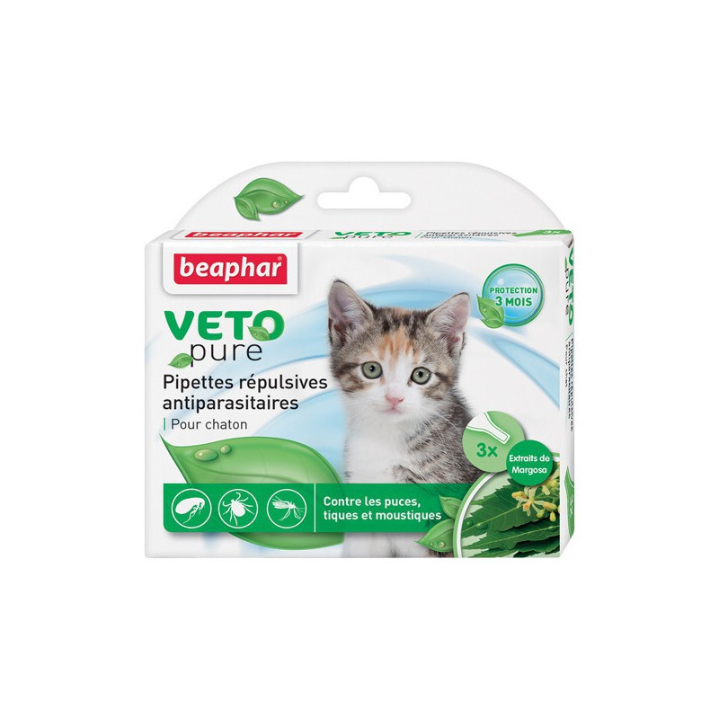 Pipettes répulsives anti-parasitaires Beaphar Chaton Pipettes répulsives anti-parasitaires Beaphar Chaton