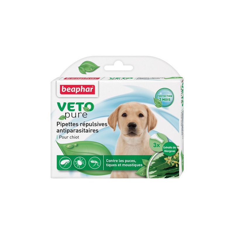 Pipettes répulsives anti-parasitaires Beaphar Chiot Pipettes répulsives anti-parasitaires Beaphar Chiot