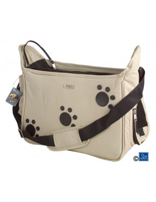 Sac Doogy à motif pattes beige