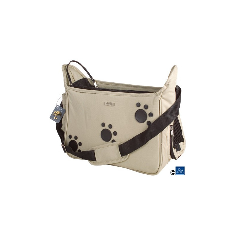 Sac Doogy à motif pattes beige