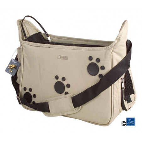 Sac Doogy à motif pattes beige