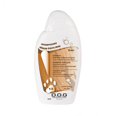 Shampooing sébum équilibre pour chat Dog génération