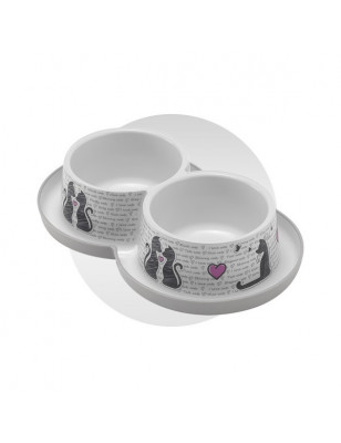 Cats In Love Cat Bowl