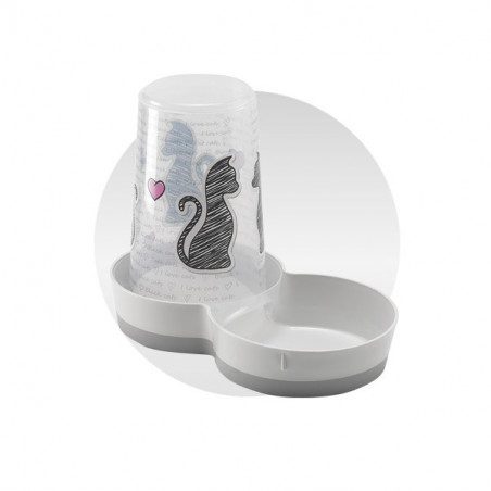 Distributore di acqua o crocchette di Cats In Love