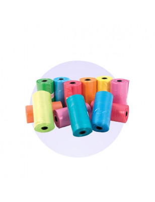 Lot de 12 rouleaux Ramasse Crotte Multicolore