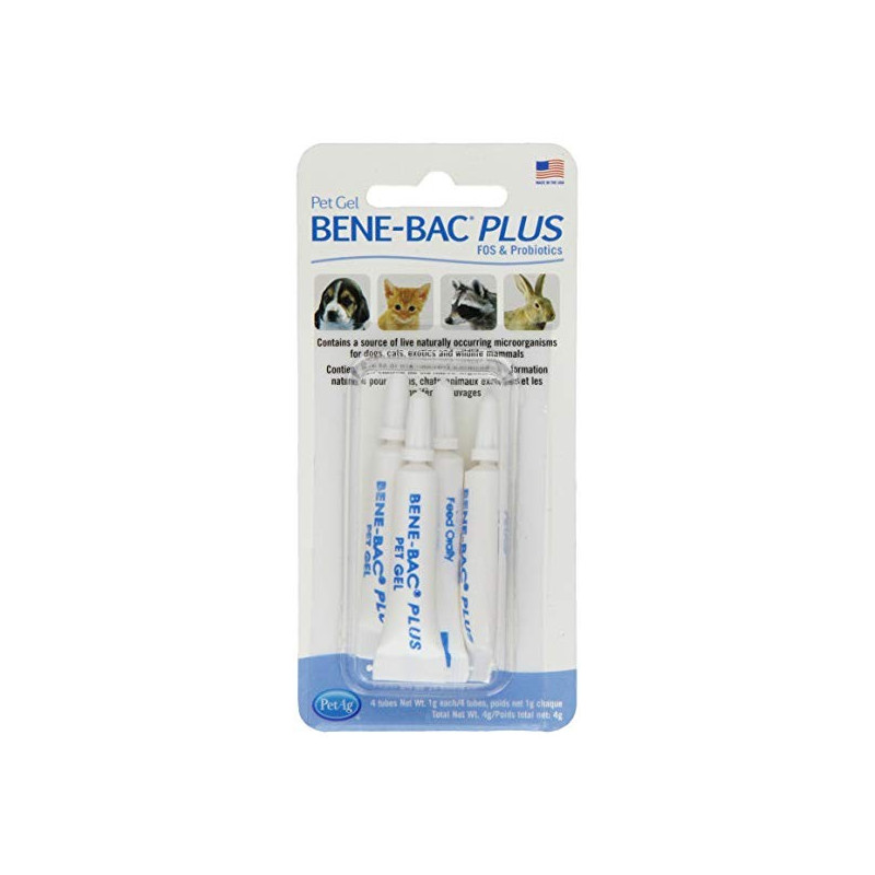 PetAg, confezione di gel Benebac, 4 x 1 g