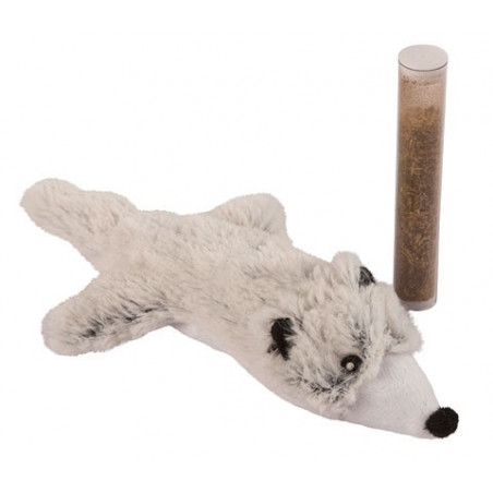 Jouet en peluche Hermine avec réservoir herbe à chat