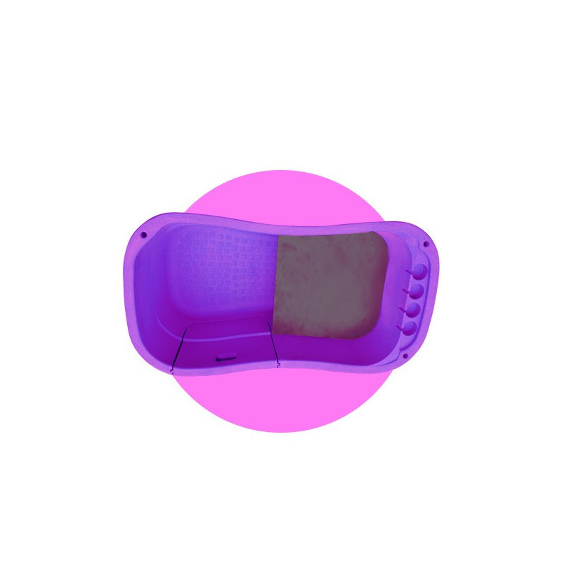 Bañera independiente grande violeta