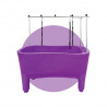 Bañera independiente grande violeta