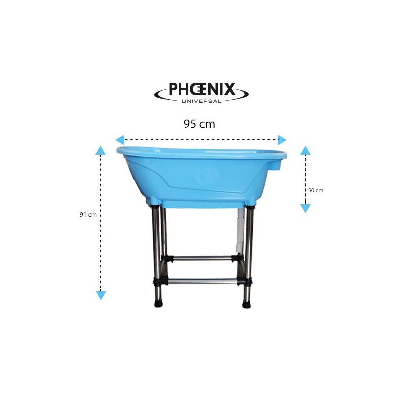 Phönixblaue Mini-Badewanne